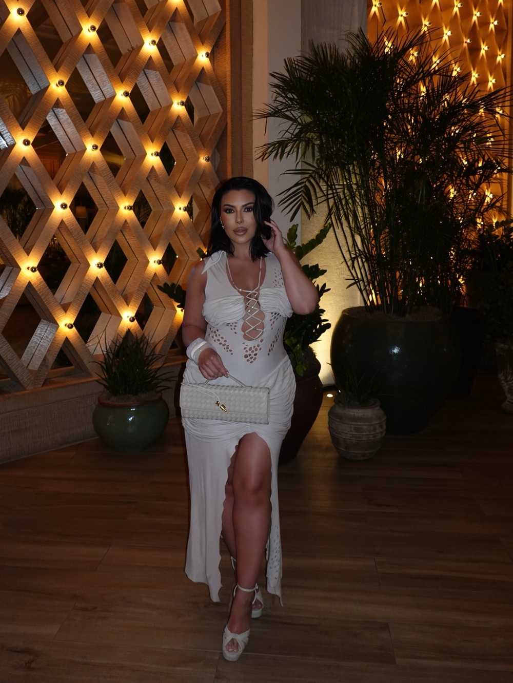 Di Petsa Quartz Dress. Beige.